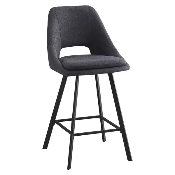Scaun de bar Initiate, Crem - Bej, 48x56x98 cm