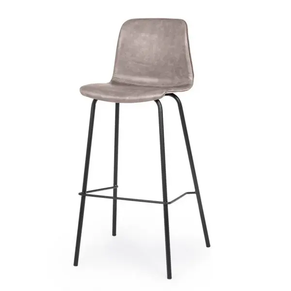 Scaun de bar KYRA BEIGE VINTAGE PU H75 CM - Beige