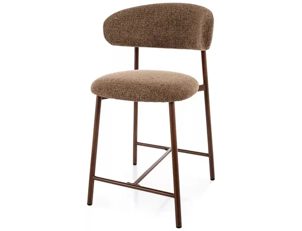 Scaun de bar LERVINA H61 CM - Taupe