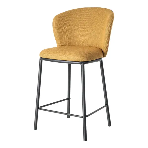 Scaun de bar LILEMAR H65 CM - Mustard