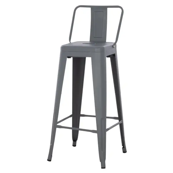 Scaun de bar MEDIUM MATT H77 CM - Grey