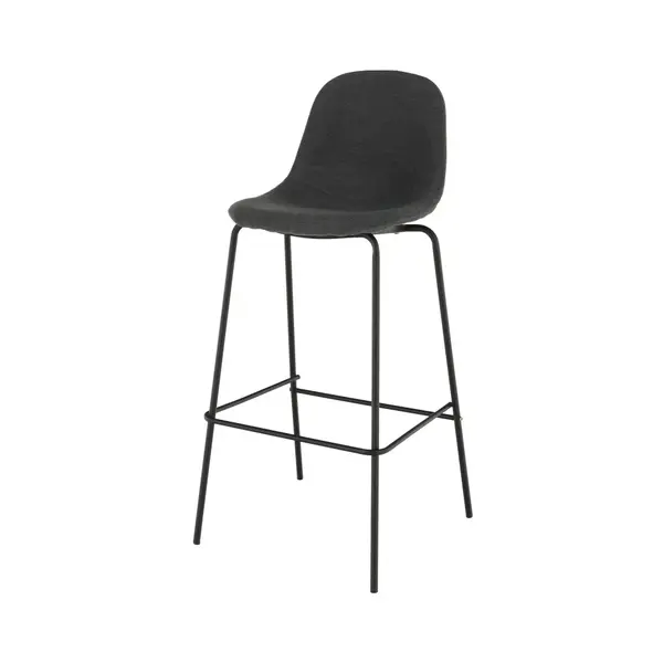 Scaun de bar MIRAZA H75 CM - Gri inchis