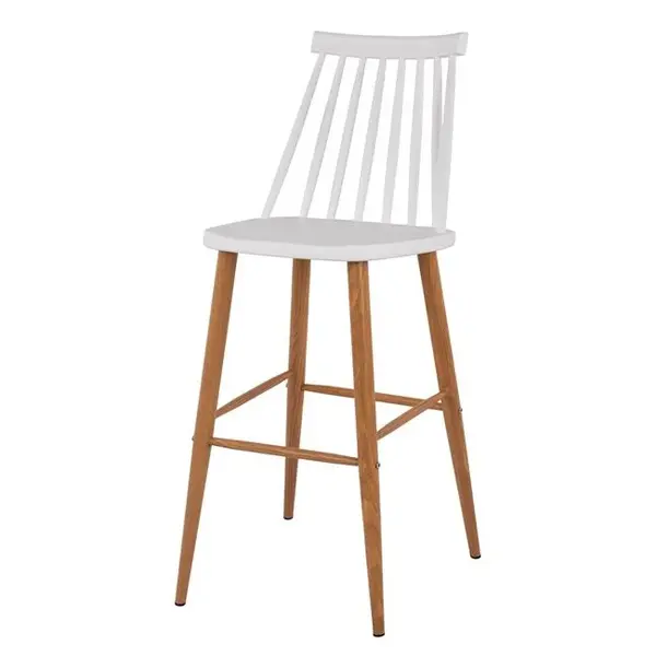 Scaun de bar NESSA H75 CM - Alb