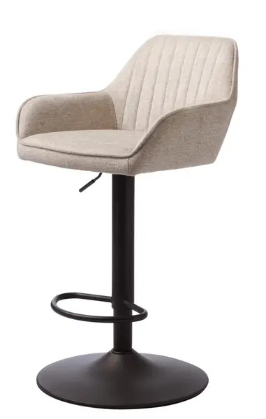 Scaun de bar NOLAN STRIPE H65/80 CM - Beige