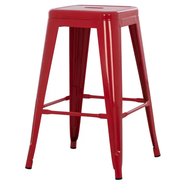 Scaun de bar PARISIAN H67 CM - Rosu