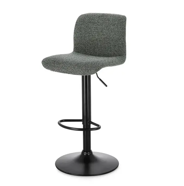 Scaun de bar RAFAEL BLACK H60/81 CM - Verde