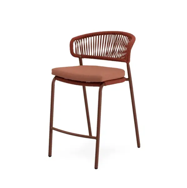 Scaun de bar RANDEL H68 CM - Caramiziu