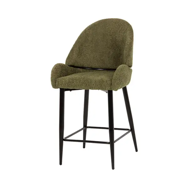 Scaun de bar ROKAS BOUCLE H64 CM - Verde