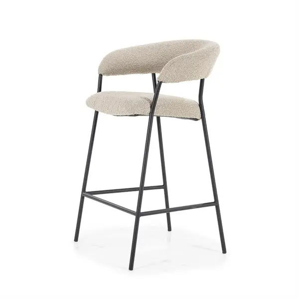 Scaun de bar SELVAS H67 CM - Taupe