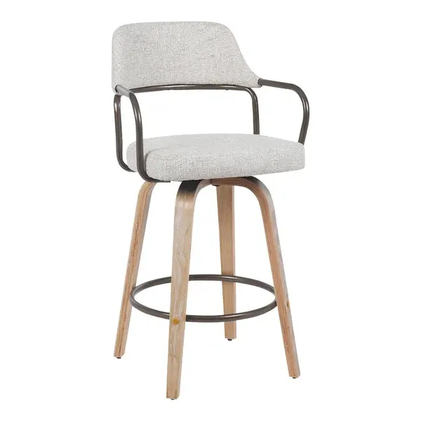 Scaun de bar, Tertia, Bej, 54x52x98 cm