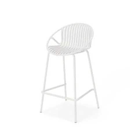 Scaun de bar TEVERE H64 CM - Alb