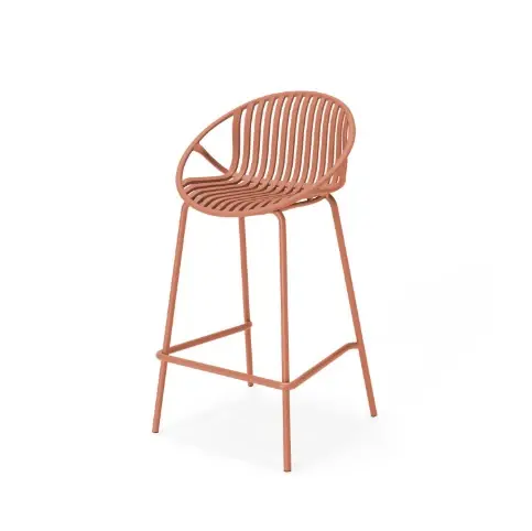 Scaun de bar TEVERE H64 CM - Caramiziu