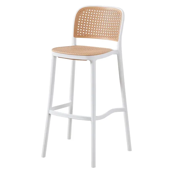 Scaun de bar TUCUMAR H76 CM - Alb
