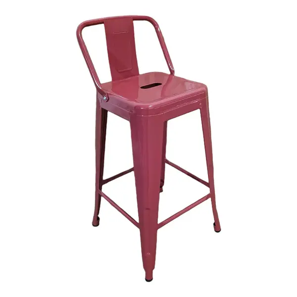 Scaun de bar Utopia, Negru, 42x42x86 cm