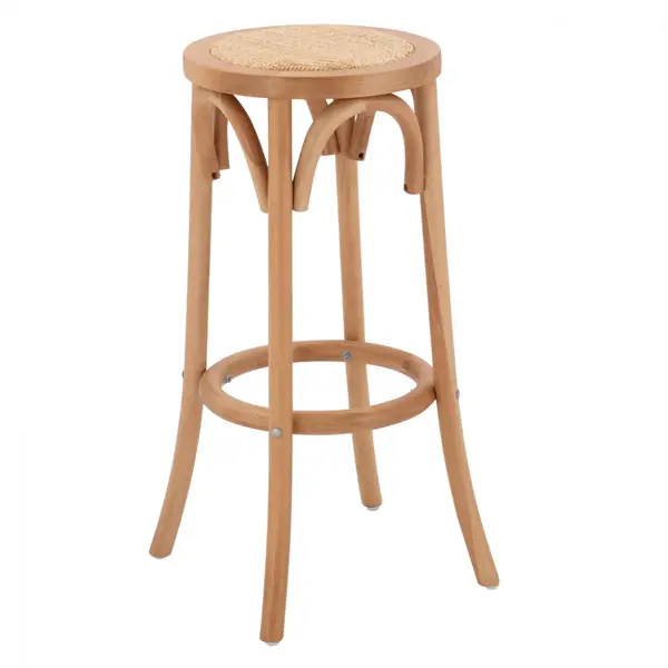 Scaun de bar VAINO NATURAL H70 CM - Lemn