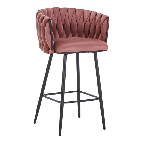 Scaun de bar Vivian Kaki inchis 57x50x100 cm