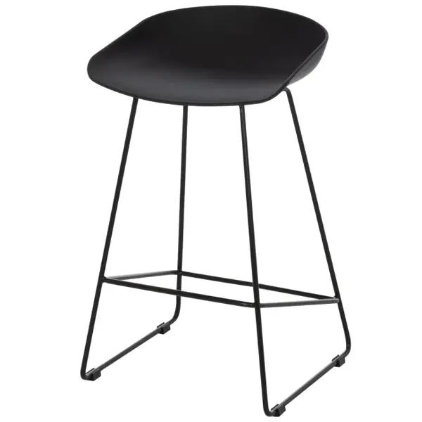 Scaun de bar ZAFERA H64 CM - Negru