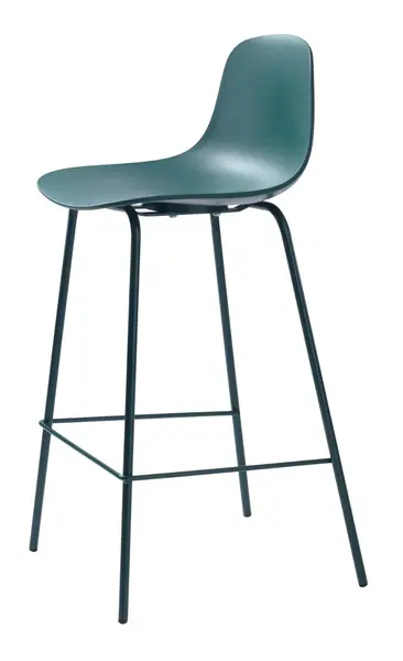 Scaun de bar ZELBRON H67 CM - Turquoise