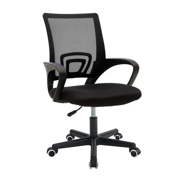 Scaun de birou Berto 2, Pako World, Negru, 60x48x85-95 cm