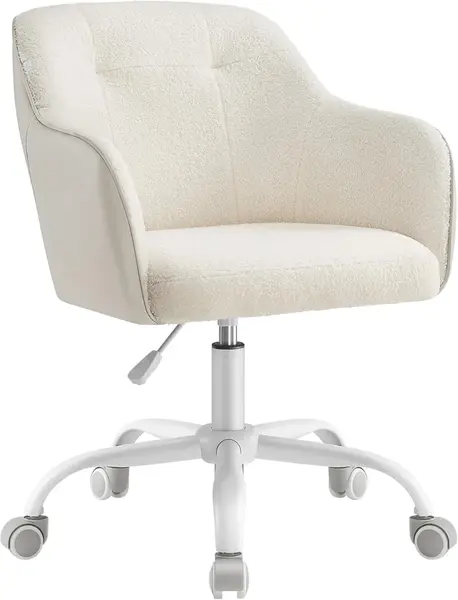 Scaun de birou boucle Cappuccino Songmics 60.8x58x96 cm