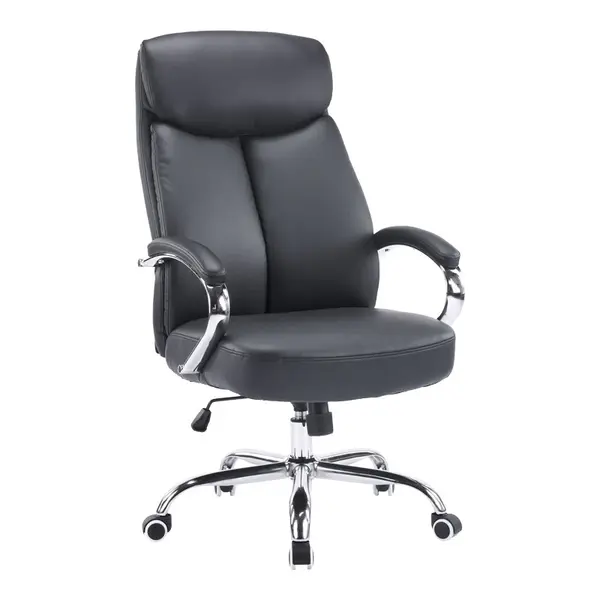 Scaun de birou de manager Venza, negru, 70x65x117-124 cm