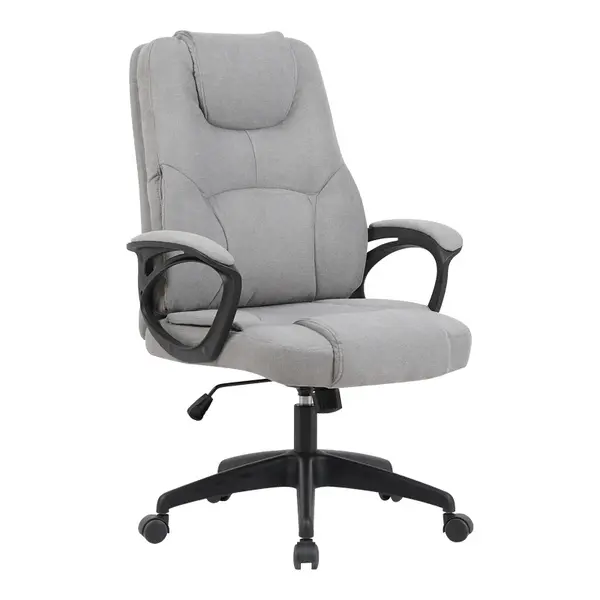 Scaun de birou directorial Kamora, Light Grey, 66x67x111 cm