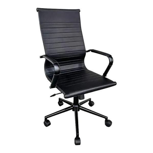 Scaun de birou directorial, Valter, Negru, 55.5x58x118 cm