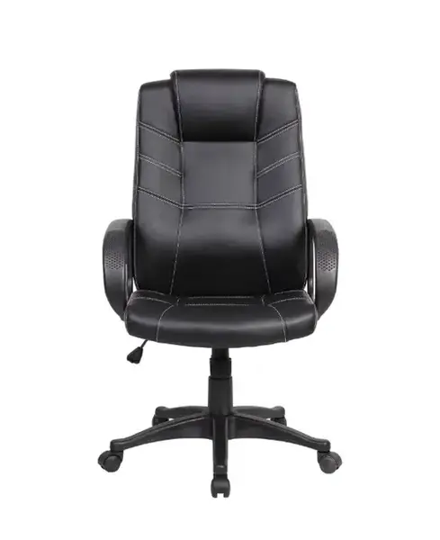 Scaun de birou ergonomic EVO Hans, piele ecologica, Negru