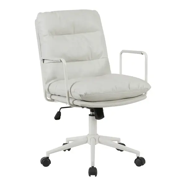 Scaun de birou executiv Kreno pakoworld PES, nuanta gri, 56x67x89-97cm Scaun de birou executiv Kreno pakoworld PES, nuanță gri, 56x67x89-97cm