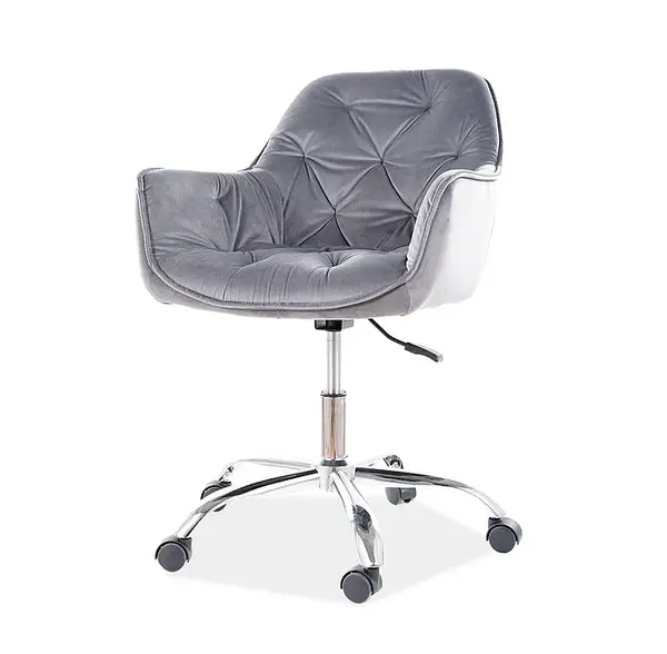 Scaun de birou GARRY VELVET - Grey