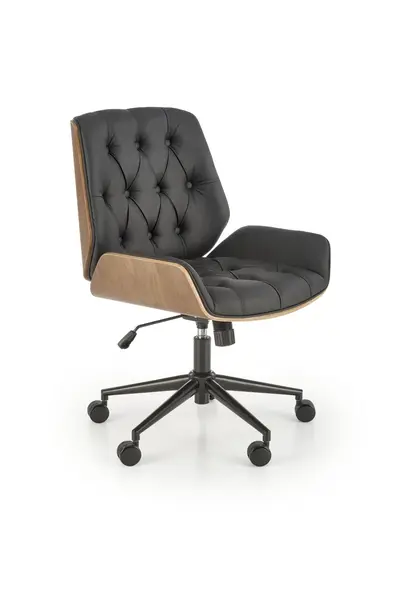 Scaun de birou Gavin nuc/negru H100 cm