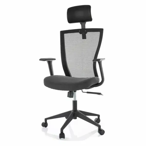 Scaun de birou LOGRAS HEAD - Negru