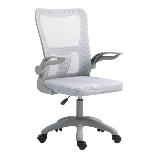 Scaun de birou manager Annalize plasa, Gri, 57x53x100 cm