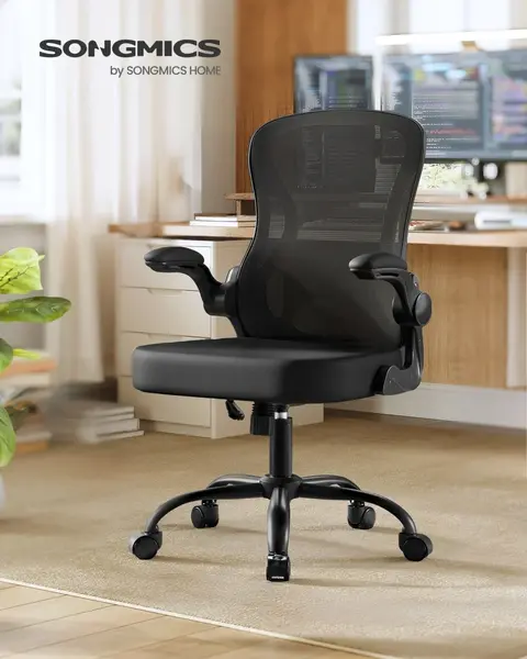 Scaun de birou Songmics Negru 61.5x58.5x104.5 cm