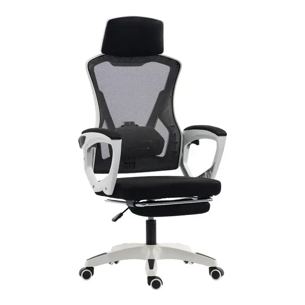 Scaun de birou V2, Meton, Negru, 60x48x128 cm