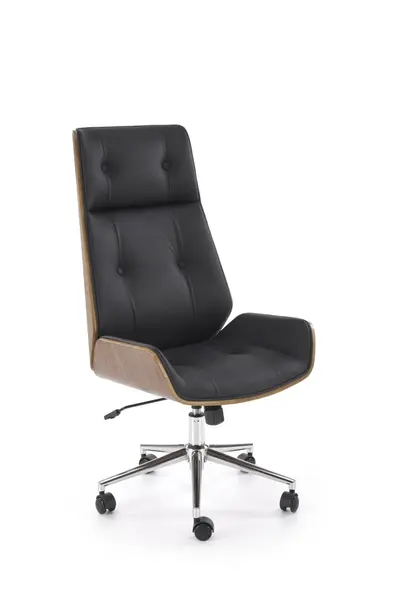 Scaun de birou Webster negru/nuc H122 cm
