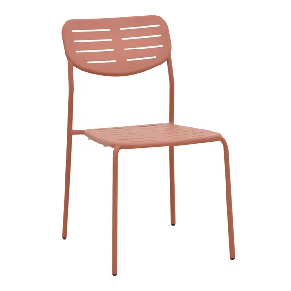 Scaun de exterior Stackable, Teracotă, 52x46x83 cm