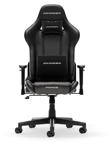 Scaun de gaming DXRacer - Prince L PVC Leather, negru