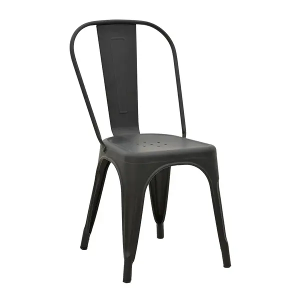Scaun de gradina Utopia, Negru, 44x44x85 cm