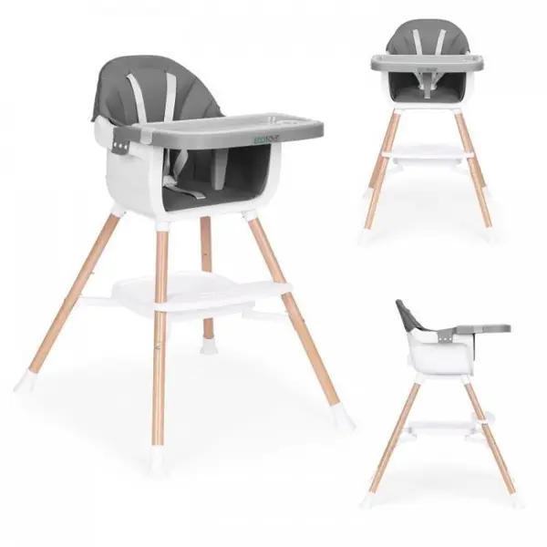 Scaun de masa 2 in 1 Ecotoys HC508 Gri