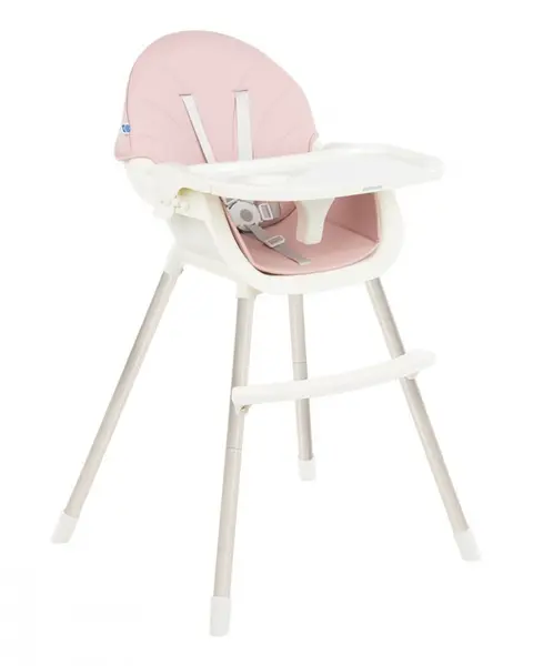 Scaun de masa 2 in 1 KikkaBoo Nutri Steel Pink