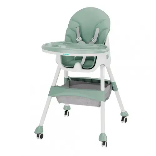 Scaun de masa 2 in 1 pliabil U-grow UG-502-GRN, 6-36 luni (Verde)