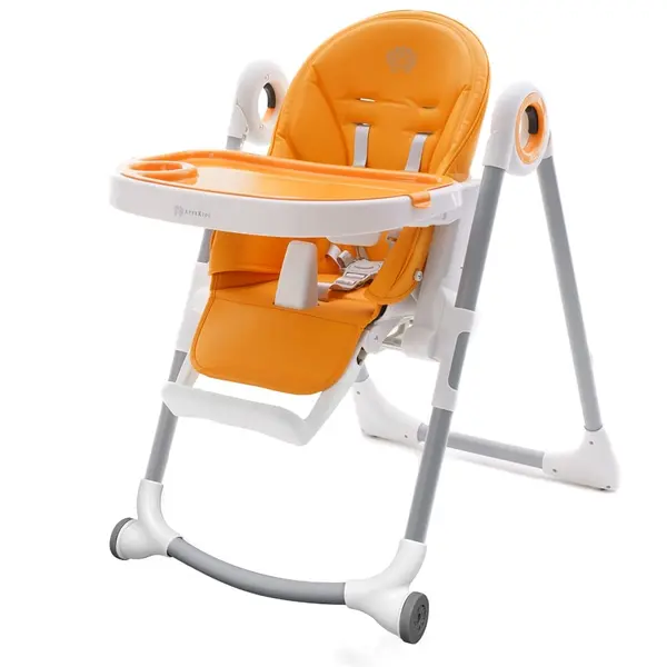 Scaun de masa copii AppeKids Sky, spatar reglabil, tava dubla, pliabil, portocaliu KID274797, la doar 483,00 lei