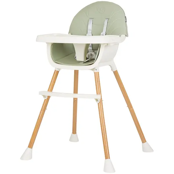 Scaun de masa copii Chipolino, 2 in 1, sezut confortabil, tava reglabila, verde KID054885, la doar 235,00 lei