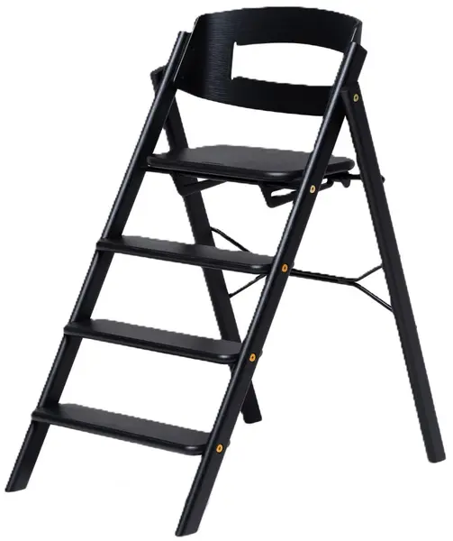 Scaun de masă din lemn pentru copii Kaos - Klapp, Black
