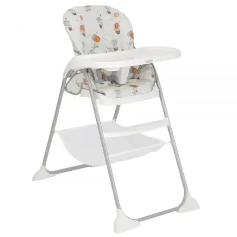 Scaun de masa Graco SnackEase Up Away, 6 luni - 3 ani, maxim 15 kg (Alb)