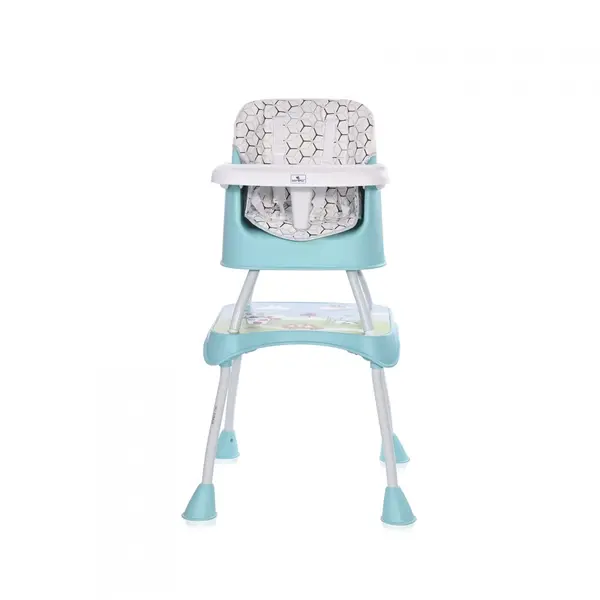 Scaun de masa inalt pentru copii Trick convertibil 3in1 Green Net Grey Candy