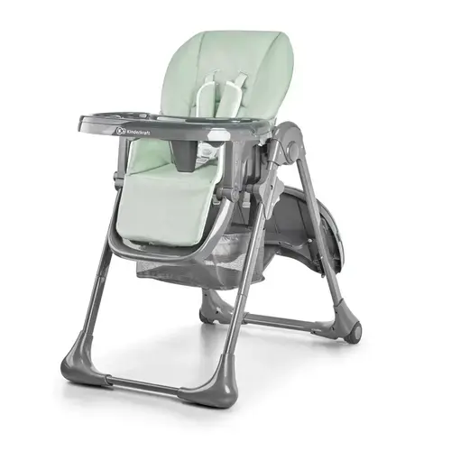 Scaun de masa KinderKraft Tastee, reglabil, pliabil, greutate maxima suportata 15 Kg, Verde