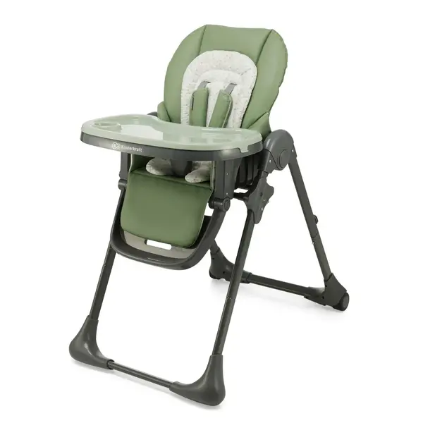 Scaun de masa Kinderkraft Tummie, 2 in 1, spatar reglabil, pliabil, verde KID925032, la doar 572,00 lei