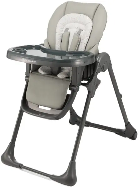 Scaun de masă KinderKraft - Tummie, gri